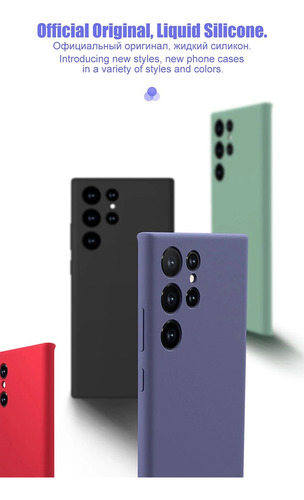Funda Silicona Compatible Samsung S23, S23 Plus, S23 Ultra