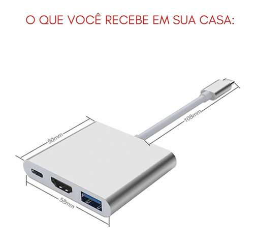 Hub Para Macbook Air M1 Ou Macbook Pro M1 2020/2021/2022