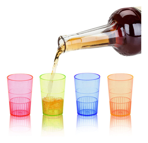 True Vaso Chupito Plastico Multicolor Desechabl 1.5 Onza 8