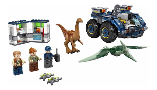 Bloques para armar Lego Jurassic World Gallimimus and Pteranodon breakout 391 piezas  en  caja