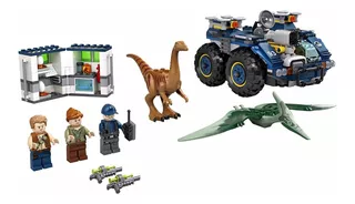 Bloques para armar Lego Jurassic World Gallimimus and Pteranodon breakout 391 piezas en caja