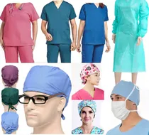 Comprar Moldes Uniformes Ambos Medicos Cofias Batas Barbijo 5 Talles