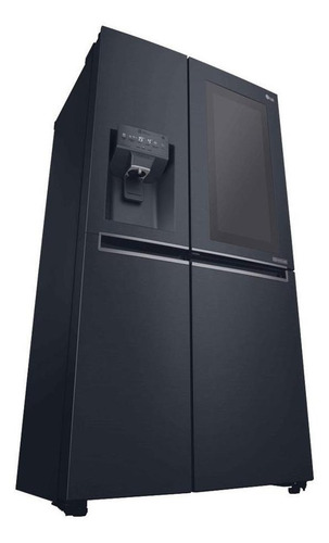 Heladera inverter no frost LG GC-X247CKBV mate black steel con freezer 601L 220V