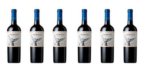 Vinho Tinto Montes Merlot Reserva 750 Ml Kit Com 06 Un