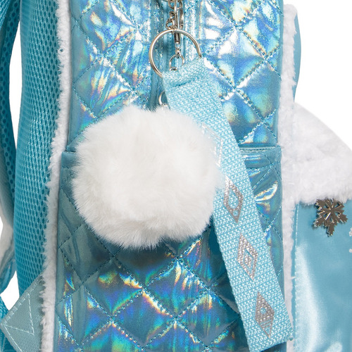 Mochila Frozen Original Ruz Kinder Con Ruedas Azul Liso