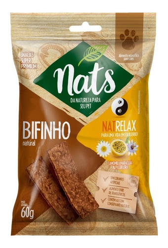 Bifinho Natural Natrelax Com Camomila, Maracujá E Passiflora Nats 60g