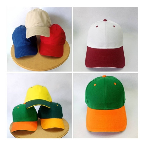Imagen 6 de 6 de Gorras Acrilicas Unicolor Para Bordar