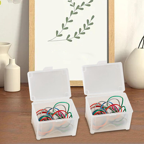 Cajas Apilables Pequeñas De Pp, 2 Piezas, Para Tarjetas,