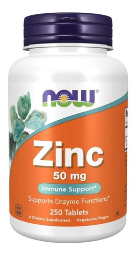 Zinc 50 Mg Now 250 Tabletas 