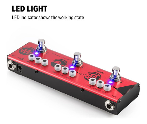 Donner Multi Guitar Effect Pedal Alpha Force 3 In 1 Effec...
