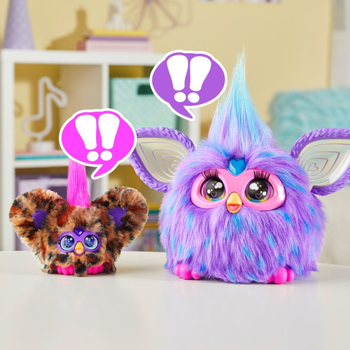 Furby Furblets Miniamigo Chee-chee Pelaje De Guepardo Marrón Claro