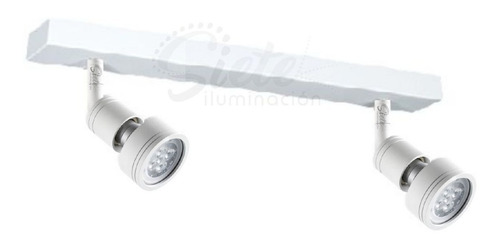 Imagen 1 de 5 de Aplique Luz Led D Pared Techo 2 Luces 7w Spot Gu10 Moderno