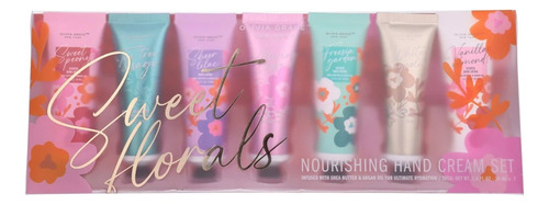  Set De Cuidado De Manos Hand Care Set Florals