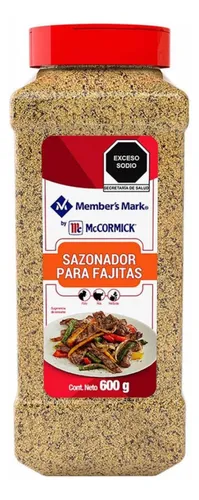 comprar Sazonador Para Fajitas Members Mark 600 G