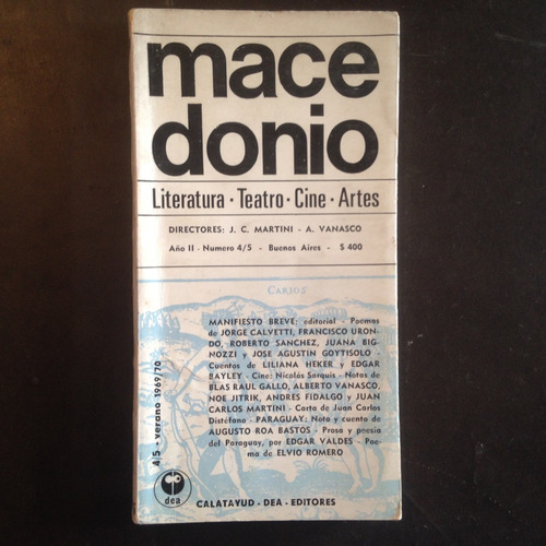 Revista Macedonio - Año 2 - N°4/5 - Verano '69/'70