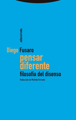 Libro Pensar Diferente - Fusaro, Diego