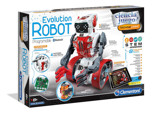 Clementoni - Evolution Robot - Robot Para Montar Y Jugar