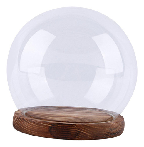 Cúpula De Cristal Tipo Globo, Vitrina De Mesa, 15cm