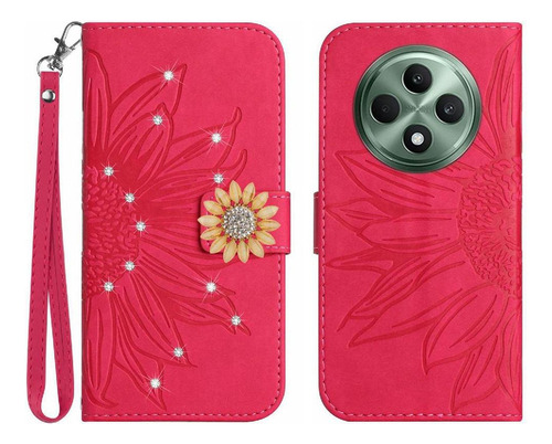 Funda Para Oppo Reno 12f Tarjetero Flip Wallet Tarjeta De