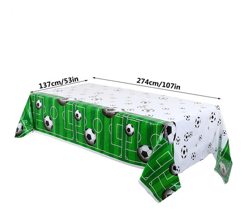 Cubiertas De Mesa De Fútbol Mantel Futbol Verde//negro Mante