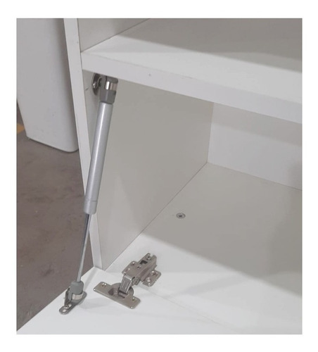 Imagen 3 de 10 de Rack Mesa De Led Tv Moderna Melamina Minimalista Blanco