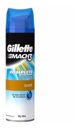 Gel De Barbear Gillette Mach3 Complete Defense Suave 198g