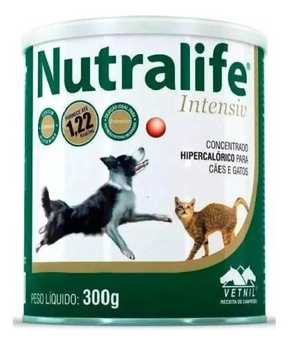 Nutralife Intensiv Suplemento P/ Cães E Gatos 300g - Vetnil