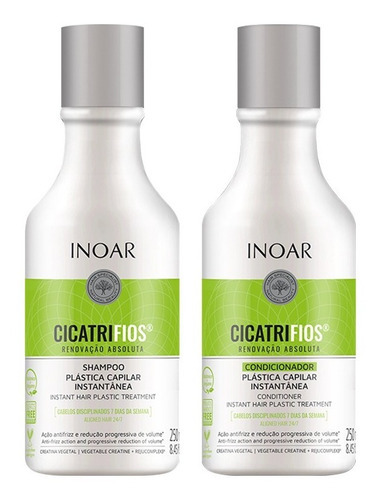 Kit Duo Shampoo Y Acondicionador Cicatrifios Inoar 250ml