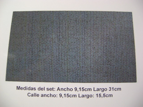 Imagen 2 de 10 de Nico 2 Calles Adoquinadas Rectas Miniatur World H0 (mntw 51)