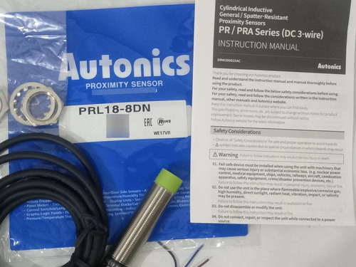 Sensor Inductivo Prl18-8dn, 24vdc, Npn/no, Original Autonics