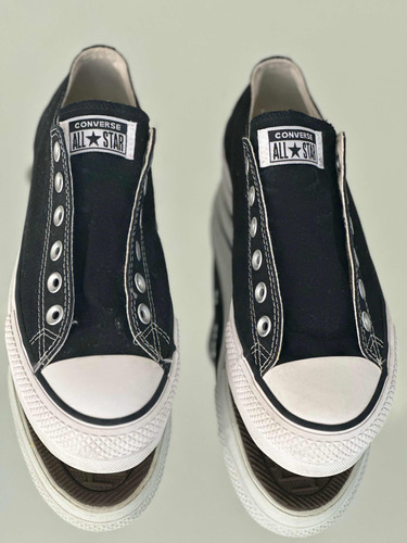 Zapatillas Chuck Taylor Lift Ox Converse Plataforma Negra