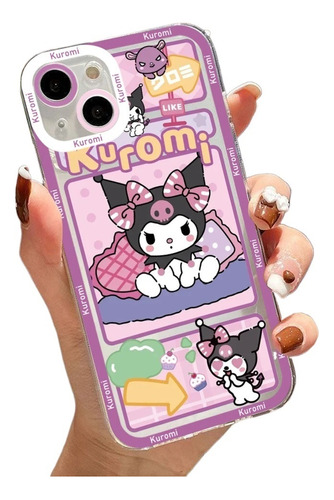 Funda De Teléfono Kawaii Sanrio Hello Kitty Kuromi Para Ipho