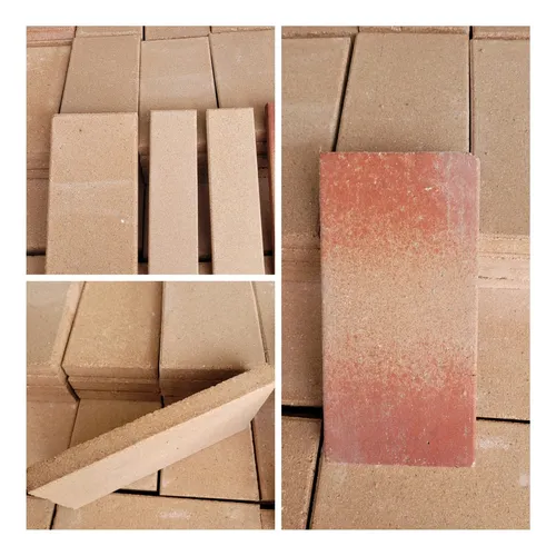 2 Tejuelas Refractarias Fara 23 X 11 X 2.2 Color P/parrillas