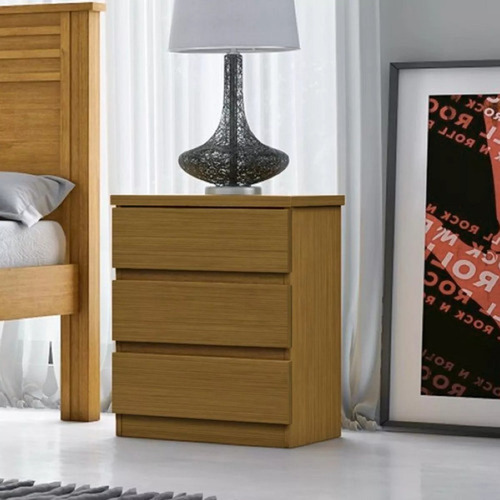 Mesa De Cabeceira Com 3 Gavetas Mesa De Quarto Para Canto