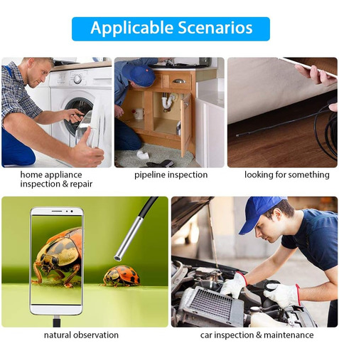 Cámara De Inspección De Serpiente Usb 3 En 1 Cámara De Del 8