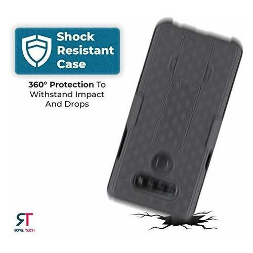 Funda Rome Tech Holster Con Clip Para LG K51/ LG Q51/ LG
