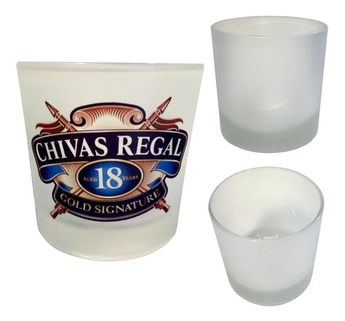 Vaso Para Sublimar De Vidrio Whisky Esmerilado 6 Unidades