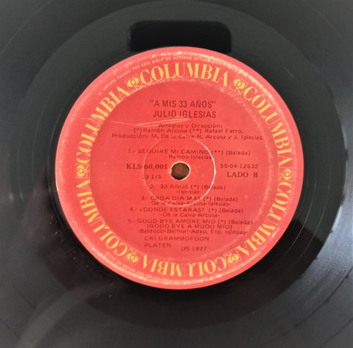 Julio Iglesias Lp A Mis 33 Años (Usado)