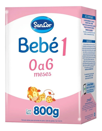 Leche Sancor Bebe 1 (0 A 6 M) Nutricion Completa Pvo 800 Grs