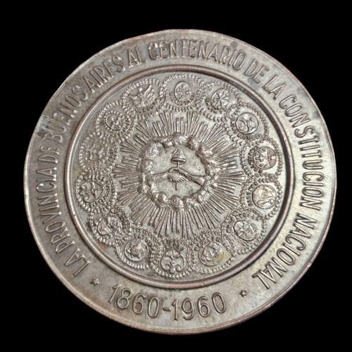 Medalla Al Centenario De La Contitución Año 1960/75 Mm - 847