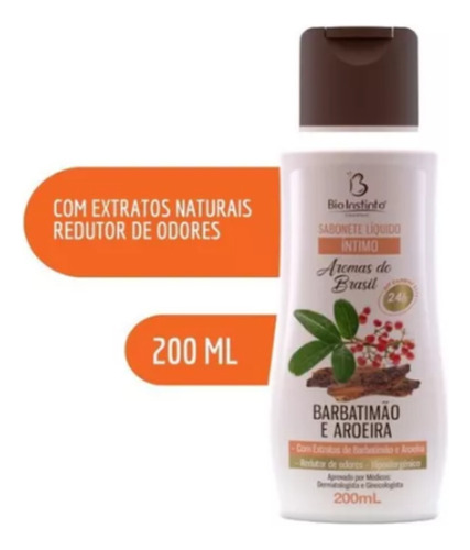 3 Sabonete Íntimo Bio Instinto Barbatimão Aroeira 1 Perfume