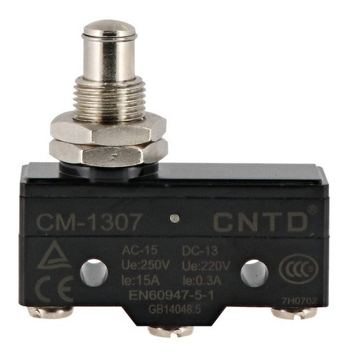 Imagen 2 de 4 de Cm-1307 Cntd Microswitch 1nc+1no Pivote