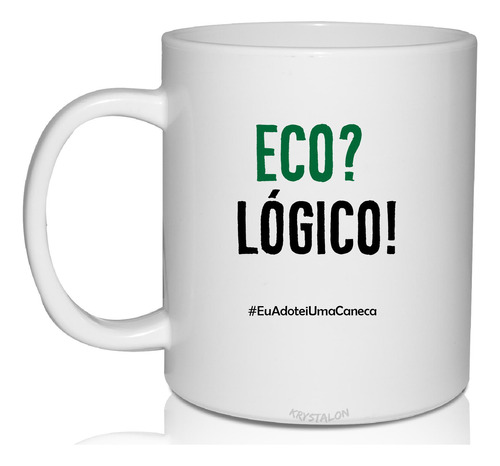 Caneca Barnca Personalizada Eco Logico