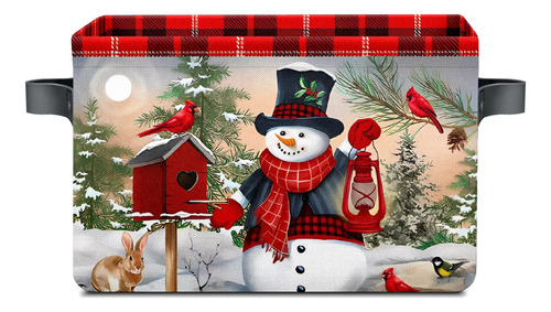 Cestas De Navidad Decorativas Con Asas Plegables, 35 X 25 X