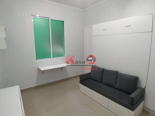 Imagem 1 de 10 de Kitnet À Venda, 28 M² Por R$ 215.000,00 - José Menino - Santos/sp - Kn0388