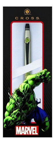 Bolígrafo esférico Marvel Hulk con forma de cruz AT0622s-127 Fte