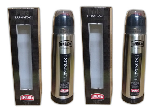 Termos Lumilagro Acero Inoxidable 1 Lt Set X 2u - Fdn