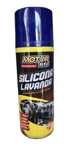 Silicona Lavanda Motor Life, Máximo Brillo Con Aroma