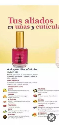 Aceite Para Uñas Y Cutículas Terramar 15 G.