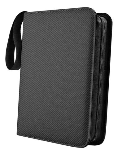 Carpeta De 9 Bolsillos Para Tarjetas, Contenedor Negro B